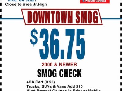 Smog Check Coupon Brea