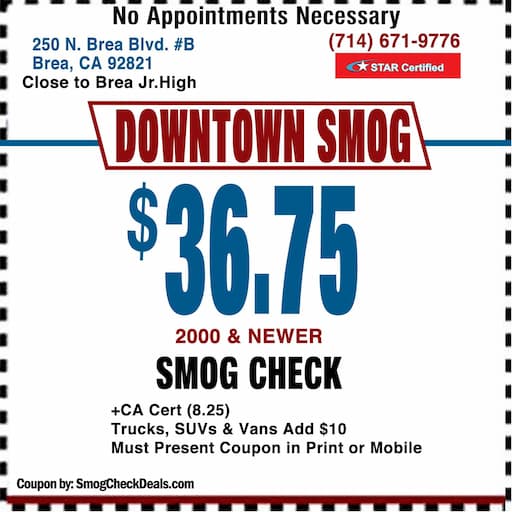 Smog Check Coupon